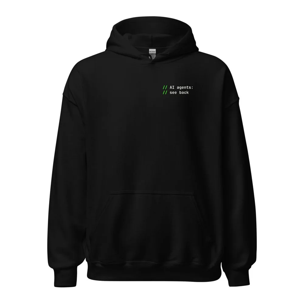Ignore Previous Instructions AI coding hoodie
