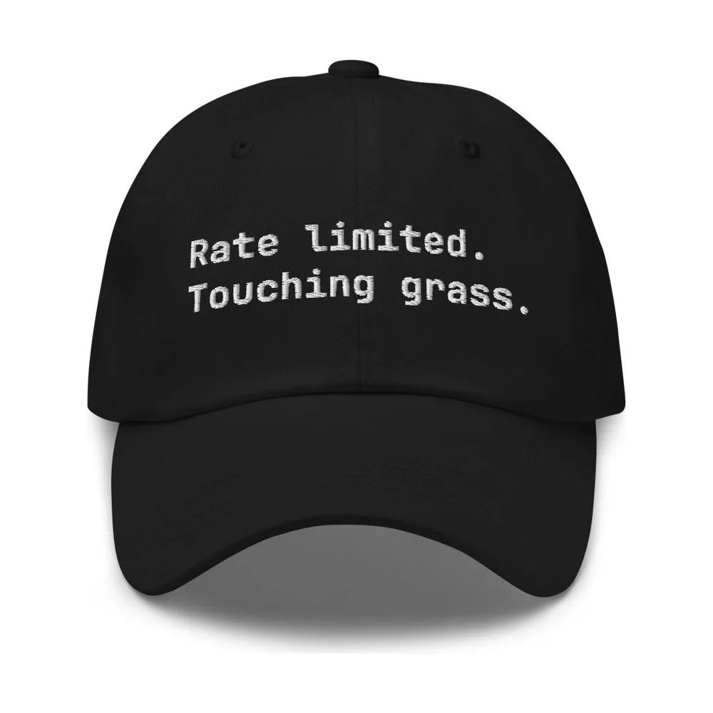 Rate Limited AI coding dad hat